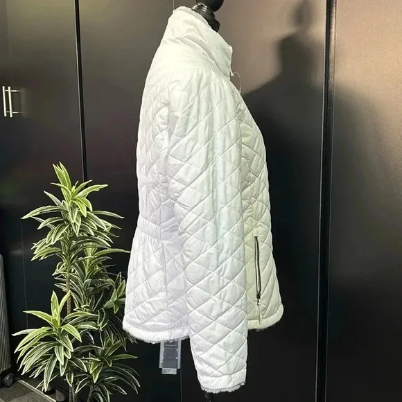 Free Country Cloud Lite Reversible wind resist quilted plush lined jacket/coat - Picture 8 of 14